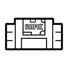 Wall Mural - Isolated video game cassette icon Vector illustration
