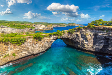 Wall Mural - Brocken Beach in Nusa Penida