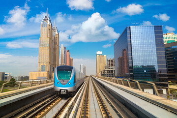 Poster - Metro railway in Dubai