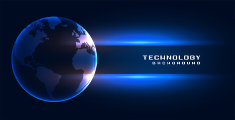 Wall Mural - technology global eath concept background