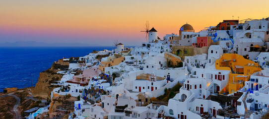 Wall Mural - View of Oia in the morning