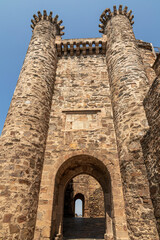 Wall Mural - Ponferrada, Spain. The Torre de los Caracoles of the Castillo de los Templarios (Castle of the Knights Templar), a 12th Century medieval fortress in the Way of St James