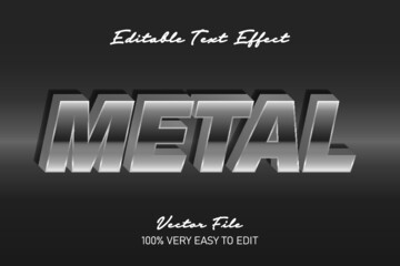 Sticker - metal text effect