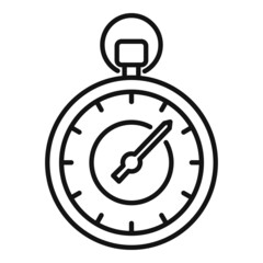 Poster - Sport stopwatch icon outline vector. Stop watch