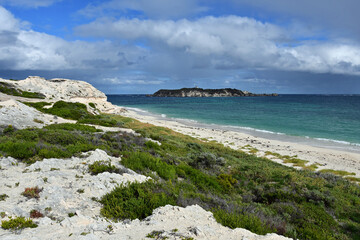 Wall Mural - beach and rocks hamelin bay western australia