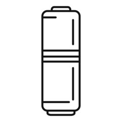 Wall Mural - Load battery icon outline vector. Full energy