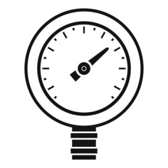 Wall Mural - Gas manometer icon simple vector. Pressure gauge