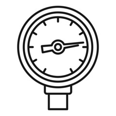 Canvas Print - Gas manometer icon outline vector. Pressure gauge