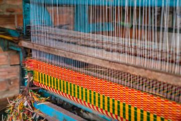 Wall Mural - Weaving mats from papyrus at Hoai Nhon, Binh Dinh, Vietnam