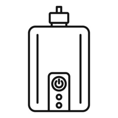 Poster - power bank icon outline vector. phone battery