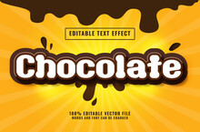 Chocolate Text Effect Editable Text Style