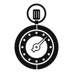 Poster - Chronometer icon simple vector. Stopwatch clock