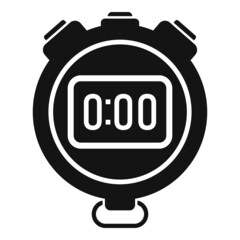Poster - Stopwatch time icon simple vector. Timer clock