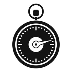 Poster - Accurate stopwatch icon simple vector. Watch timer