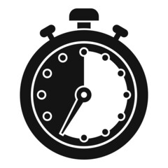 Poster - Finish stopwatch icon simple vector. Clock stop