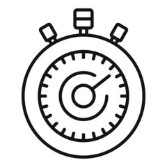 Poster - Alarm stopwatch icon outline vector. Stop clock