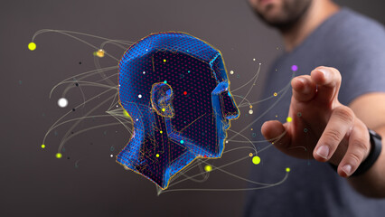 Poster - Brain head human mental idea mind