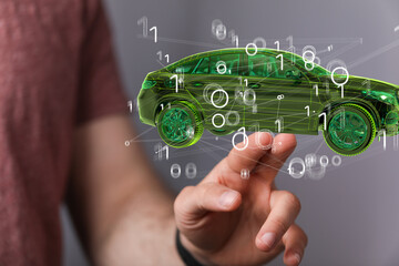 Poster - Driverless self driving, autonomous vehicle, autopilot