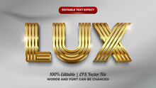 Golden Luxury 3d Editable Text Effect