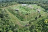 Fototapeta Nowy Jork - Verdun, France: Vue aérienne du Fort de Vaux - Bataille de Verdun première guerre mondiale - Région  Lorraine, Septembre 2021.