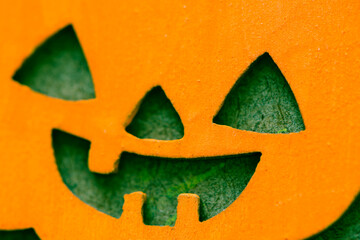 Poster - close up of a jack o lantern