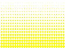 Yellow Diamond Vector Halftone For Patterning, Dotting, Texturing, Palletizing And Templating