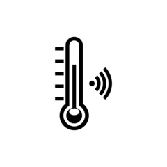 Poster - Smart temperature icon isolated on white background