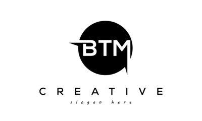 BTM creative circle letters logo design victor