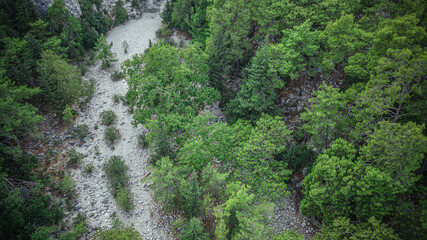 mountain gorge in Turkey in the Kemer region