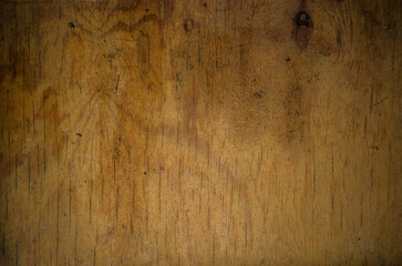 Wall Mural - The wooden texture of an oiled tray from a rustic kitchen.