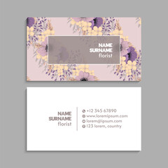 Wall Mural - Business Card Set. Vector illustration. EPS10