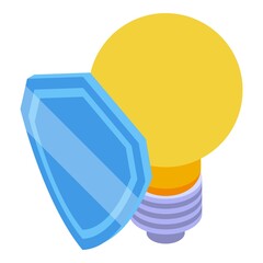 Poster - Api secured idea icon isometric vector. Web code. Cloud software