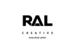 creative three latter RAL logo design