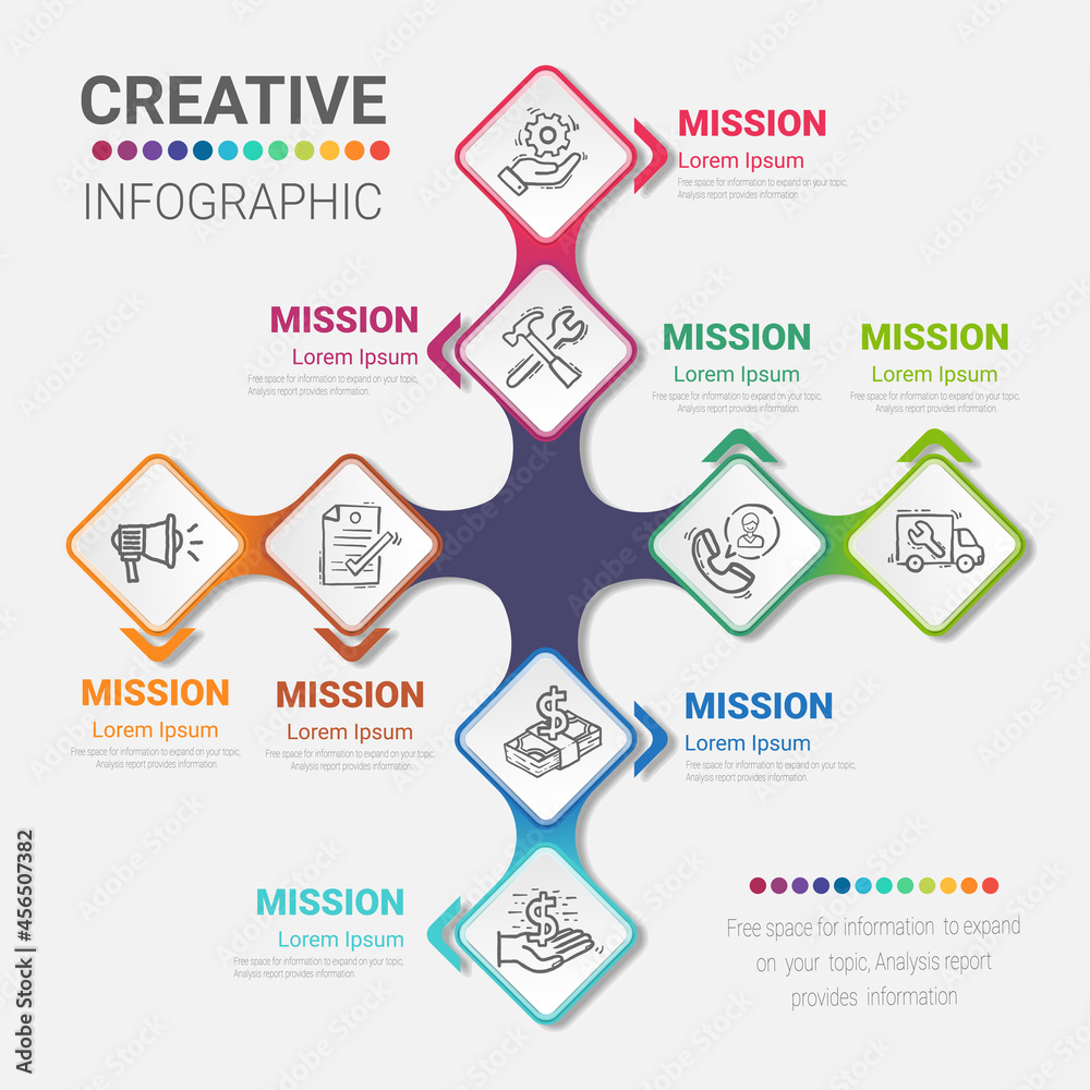 Business hierarchy organogram chart infographics. Corporate ...