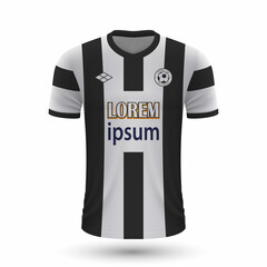 Realistic soccer shirt Heracles Almelo 2022, jersey template for football kit