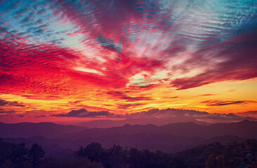 Wall Mural - Amazing mountain landscape