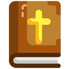 Sticker - bible flat icon