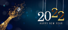 2022 New Year. 2022 Happy New Year Greeting Card. 2022 Happy New Year Background