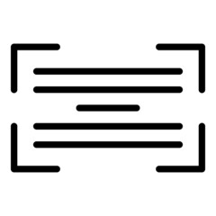 Poster - Frame barcode icon outline vector. Qr code. Scan qrcode