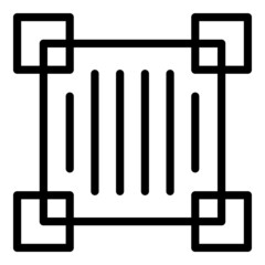Poster - Scanning code frame icon outline vector. Qr scan. Scanner qrcode