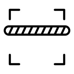 Fototapete - Reading barcode icon outline vector. Qr scanner. Code scan
