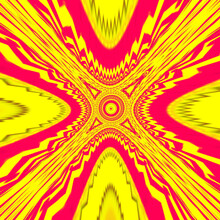 Abstract Yellow And Pink Mandala Pattern Background