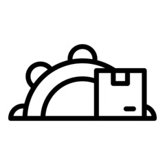 Poster - Production flow icon outline vector. Logistic system. Product workflow