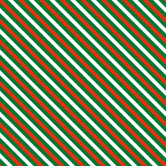 Wall Mural - Seamless Christmas striped wrapping paper pattern