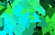 Dark Green vector pattern with polygonal style.