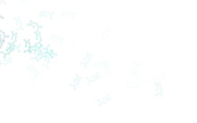 Poster - Light Green vector texture with artificial intelligence concept.
