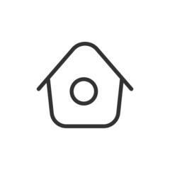 Sticker - Simple home line icon.