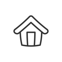 Sticker - House line icon, sign or symbol.