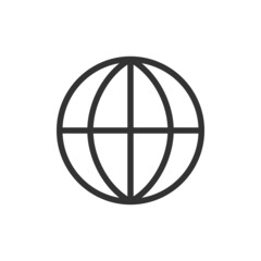 Poster - Outline design of internetional icon.
