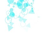 Fototapeta Dinusie - Light Blue, Green vector pattern with polygonal style with circles.